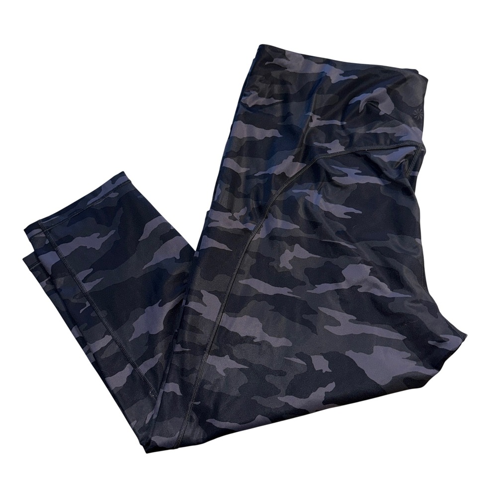 Athleta Ultimate Camo 7/8 Tight 3X Grey Black High Rise Leggings